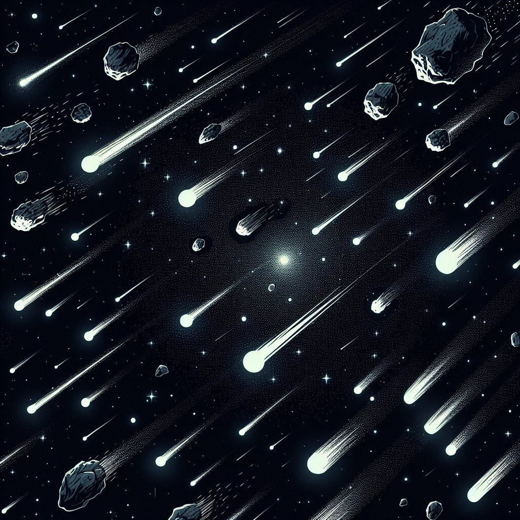 Метеоритен дъжд, големи метеорити и малки също.
