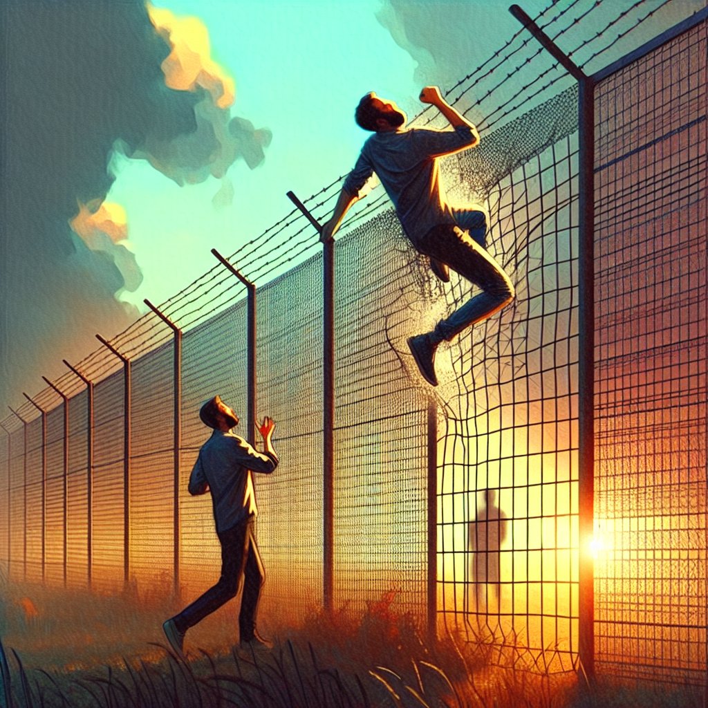Сънувах приятел, който ми сподели, ме има любовни проблеми, след което прескочи телена ограда и остана вътре зад оградата